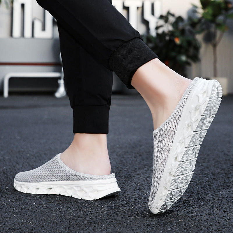 Unisex nan atmungsaktiver Mesh-Muleschuh mit flexibler Wabenlaufsohle und ergonomischem Fußbett R&B