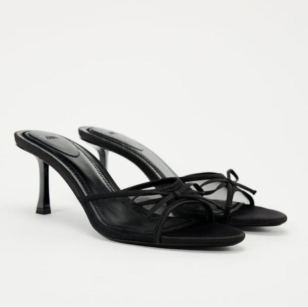 Damen elegante Slingback-Strandsandalen mit filigranem Riemendesign R&B