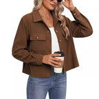 Damen lässige Overshirt-Jacke R&B
