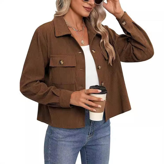 Damen lässige Overshirt-Jacke R&B