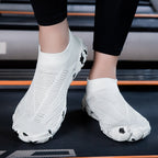 Damen Sportliche und atmungsaktive Wasserschuhe mit elastischem Schnellschnürsystem