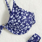 Damen Triangel-Bikini mit floralem Design und komfortabler Passform