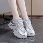 Damen Sportliche Sneakers mit atmungsaktivem Netzmaterial und stabiler Profilsohle R&B