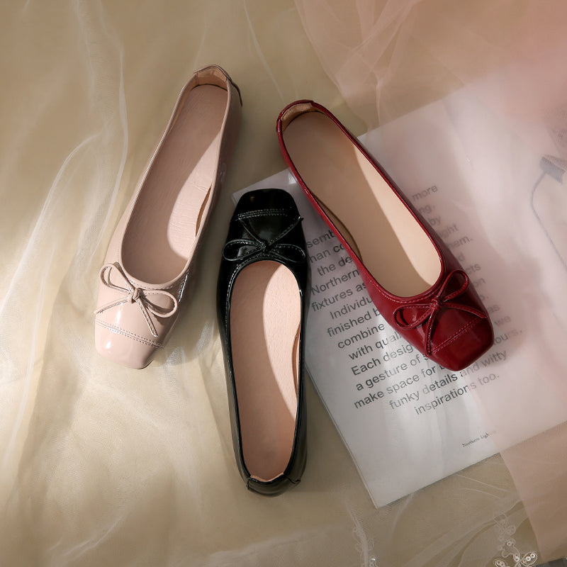 Damen Ballerinas mit zartem Schleifendetail und weichem Innenfutter R&B