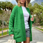 Damen Grobstrickjacke mit großzügigen Taschen und lässigem Schnitt R&B