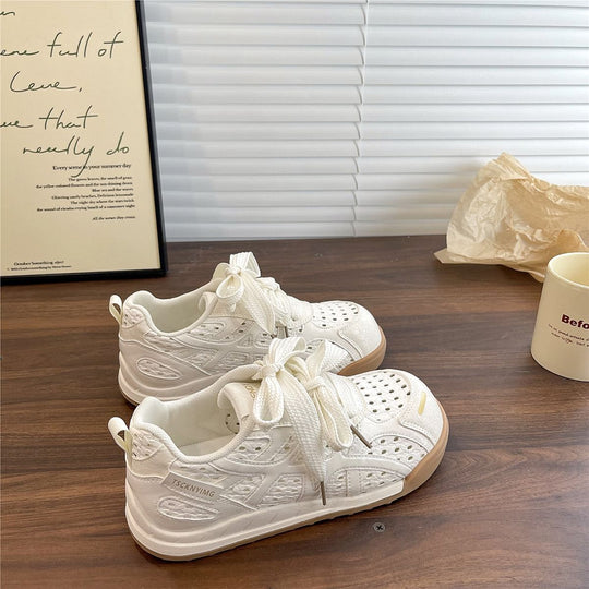 Damen Sportliche Freizeitsneaker mit atmungsaktiver Netz-Oberfläche und weicher Sohle R&B