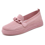 Damen Slip-On Freizeit-Schuhe mit modischem Ketten-Design R&B