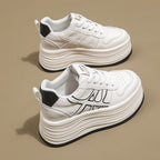 Damen modische Plateau-Sneaker mit einem komfortablen und atmungsaktiven Design