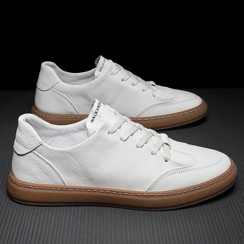 Damen lässige Leder Sneakers R&B