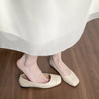 Damen Ballerinas mit elegantem Faltendesign und bequemer Innensohle