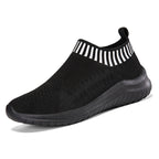 Damen Sportliche Slip-On Sneakers mit atmungsaktivem Strickoberteil  1774575816