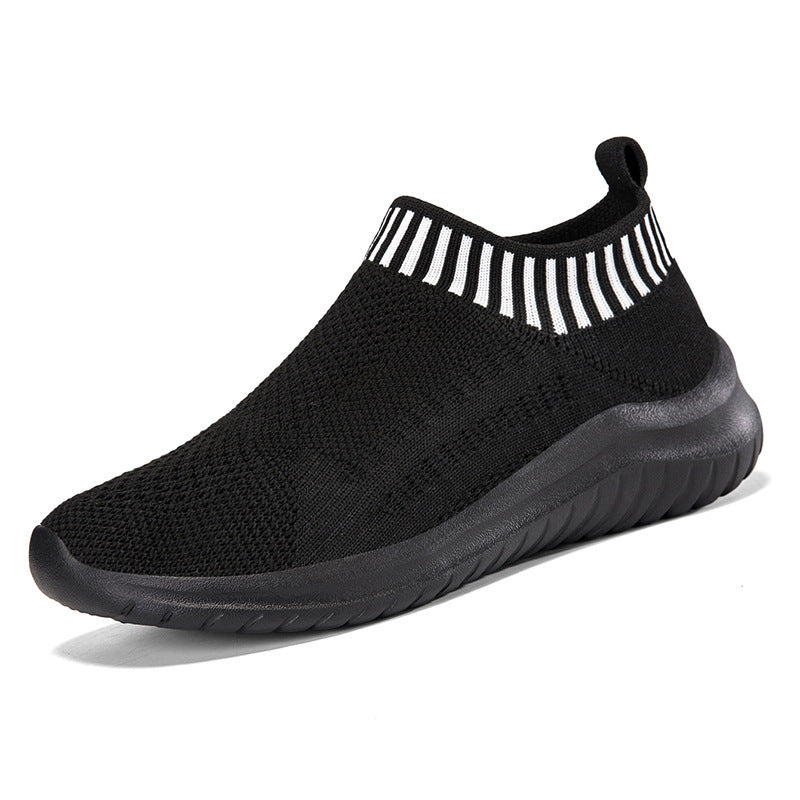Damen Sportliche Slip-On Sneakers mit atmungsaktivem Strickoberteil  1774575816
