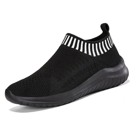 Damen Sportliche Slip-On Sneakers mit atmungsaktivem Strickoberteil R&B 1774575816