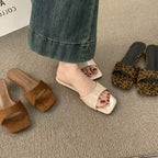 Damen modische Slipper mit komfortabler Fußbettgestaltung und hochwertiger Obermaterial R&B