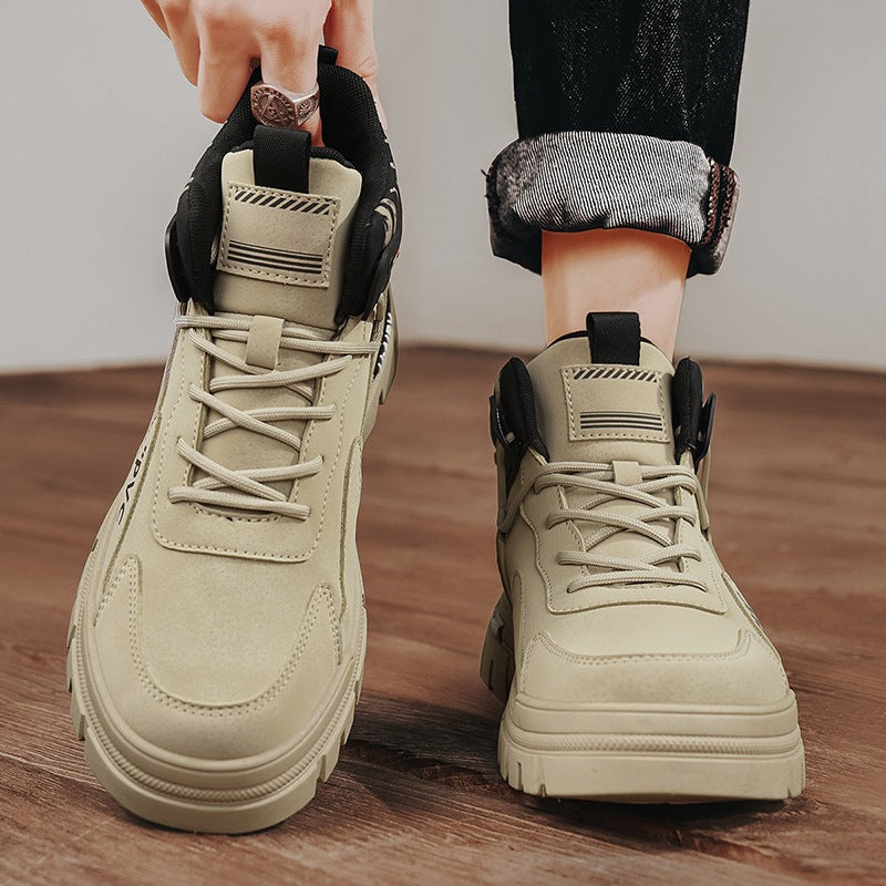 Damen robuste High-Top Sneakers mit verstärkter Sohle und atmungsaktivem Obermaterial R&B