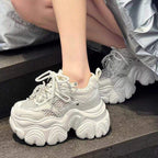 Damen Modische Chunky Sneakers mit atmungsaktiver Mesh-Oberfläche und dämpfender Sohle