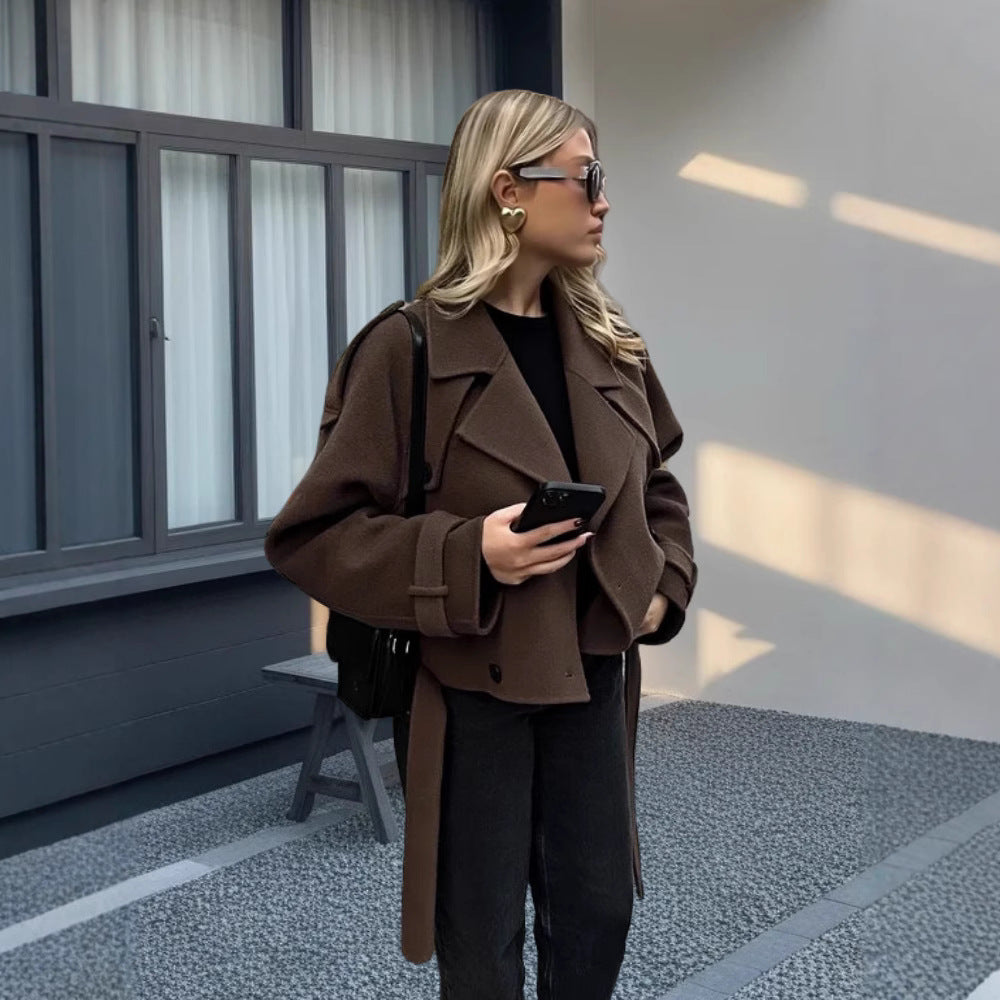 Damen Elegante und lässige Wolljacke R&B