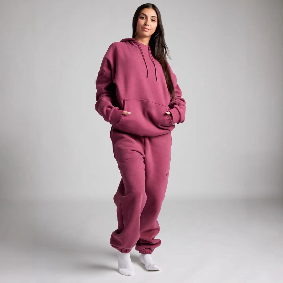 Damen entspannender Hoodie mit integrierter Schlafaugenmaske R&B