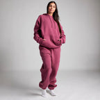 Damen nan Kapuzensweatshirt mit integrierter Schlafblende und weichem Fleece-Innenfutter R&B