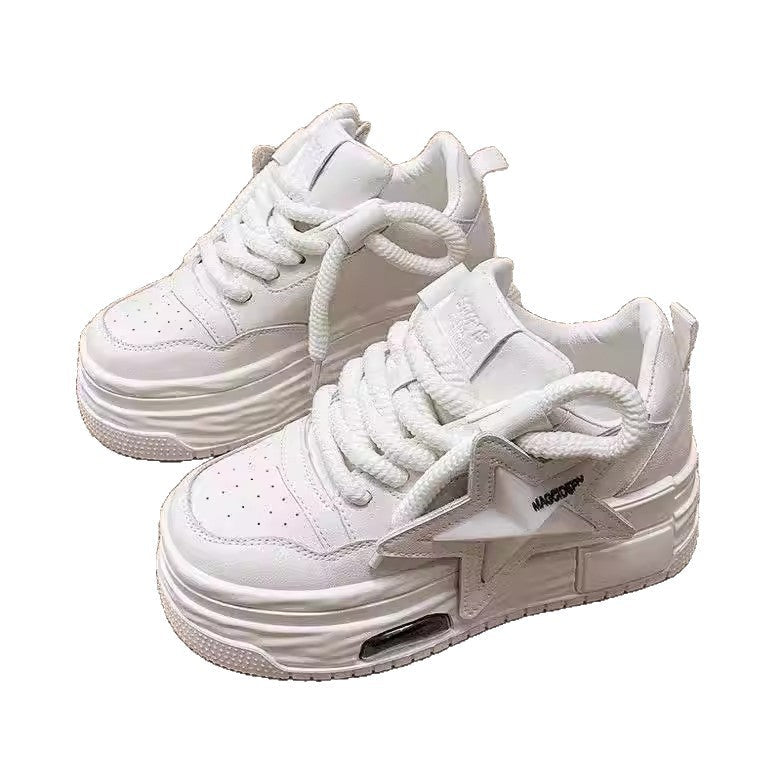 Damen Sportliche Sneakers mit modischem Sternen-Motiv und innovativer Dämpfung