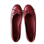 Damen Ballerinas aus hochwertigem Leder mit zierlichem Schleifenakzent R&B