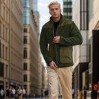 Herren Fleecejacke mit hochwertigem Innenfutter und praktischen Reißverschlusstaschen R&B