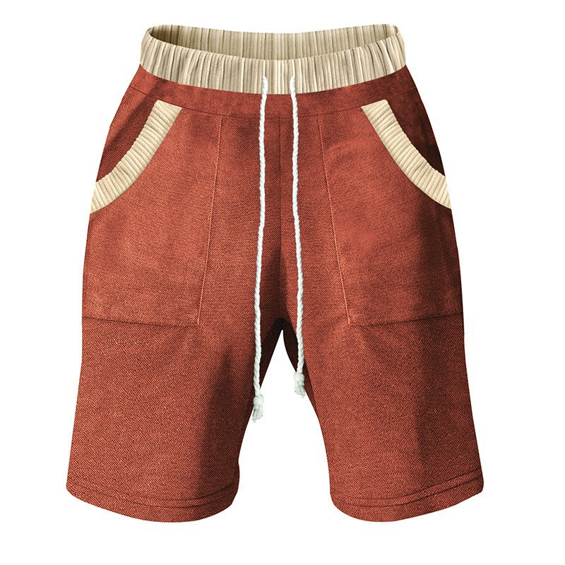 Herren Freizeit-Shorts mit elastischem Bund und praktischen Seitentaschen R&B
