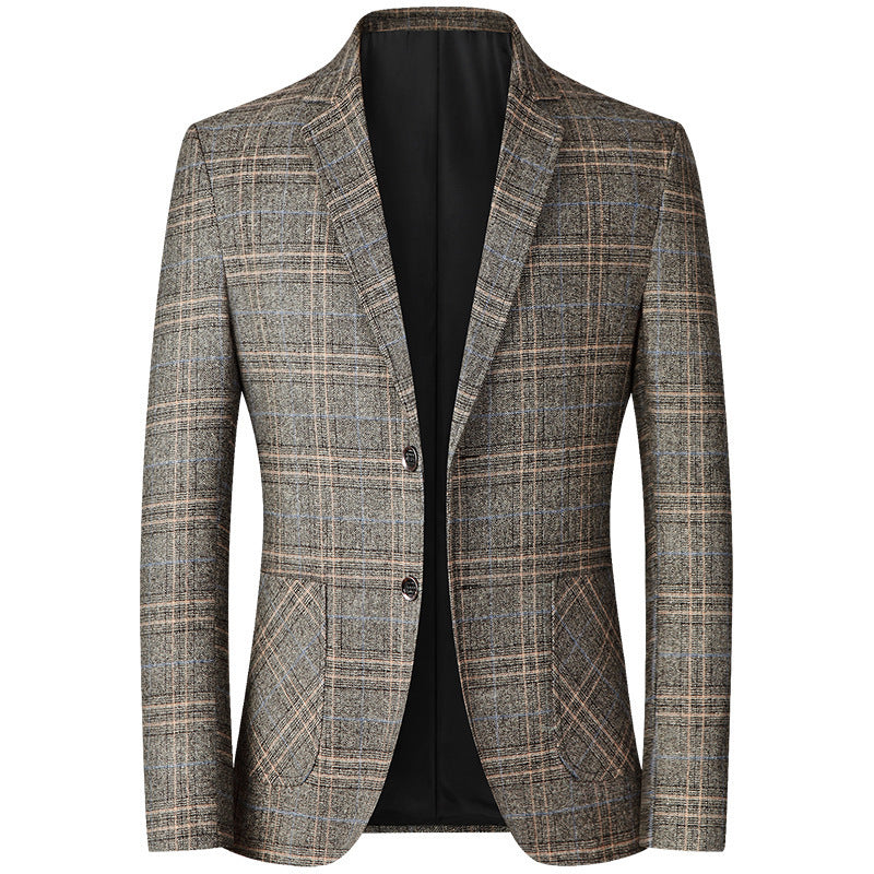 Damen elegante kariert Blazer R&B