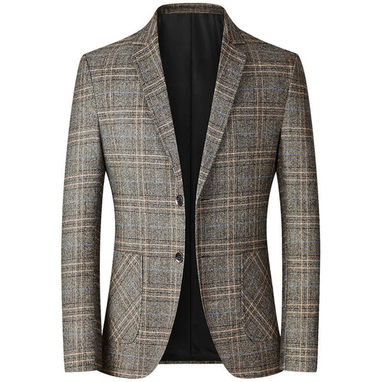 Damen elegante kariert Blazer R&B