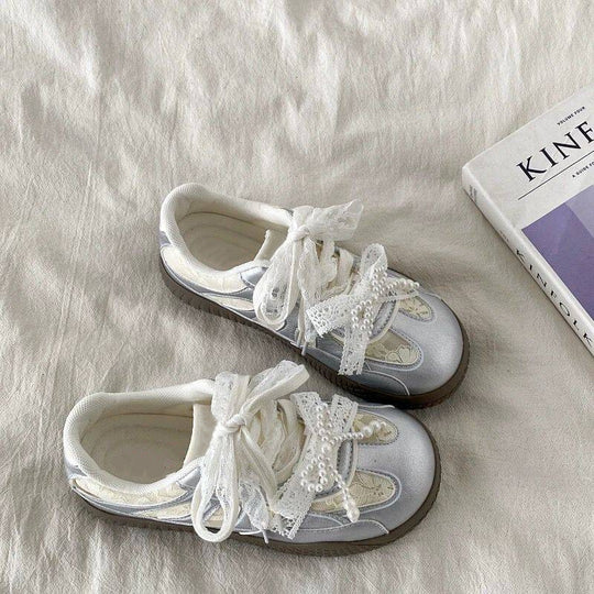 Damen modische Sneaker mit einzigartigen Schnürdetails R&B