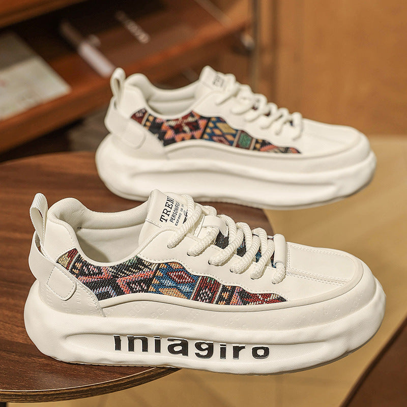 Damen Modische Sport Sneakers mit buntem Designdruck R&B