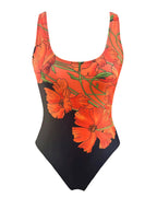 Damen Einteiler Badeanzug mit floralem Design R&B