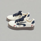 Damen bequeme und stilvolle Sneaker mit Fleece-Innenfutter