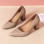 Damen Blockabsatz-Pumps mit elegantem Spitzendesign und komfortabler Innensohle EB