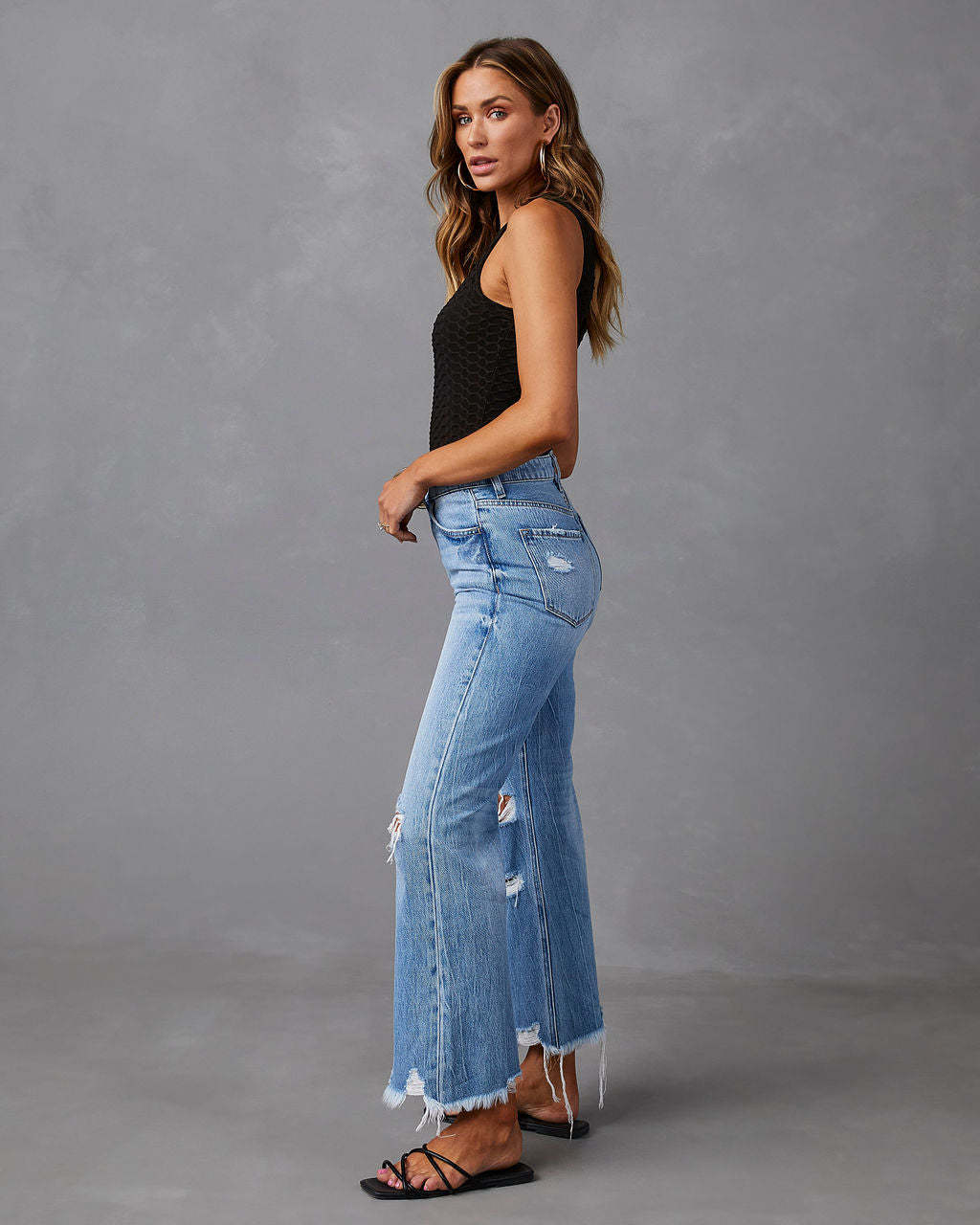 Damen Flared Jeans im Vintage-Style R&B