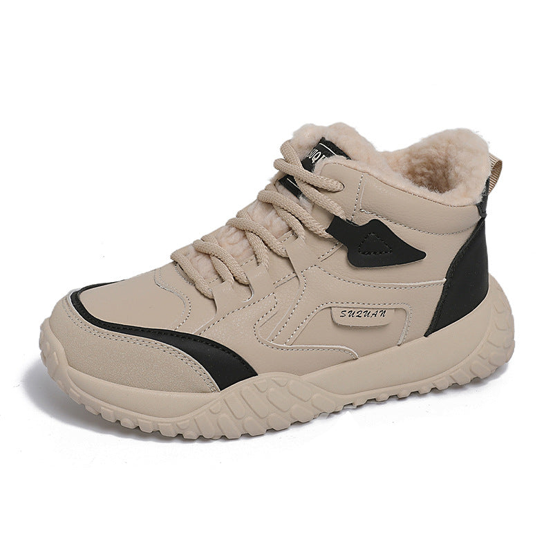 Damen Winterliche High-Top Sneakers mit weichem Innenfutter und rutschfester Sohle R&B