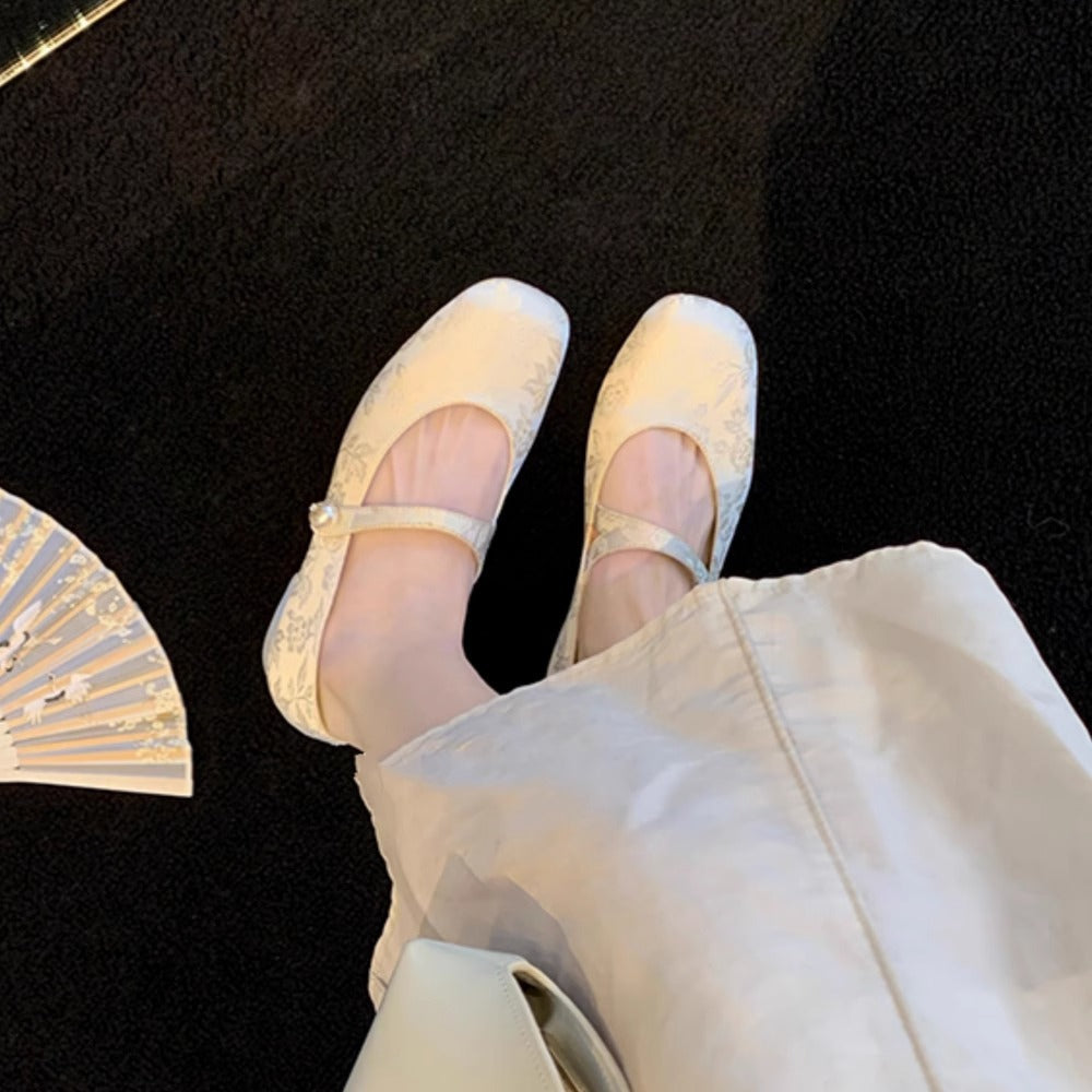 Damen elegante Ballerina-Pumps mit modischer Schleifenverzierung R&B