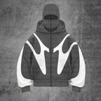 Damen trendige oversized Kapuzenjacke R&B