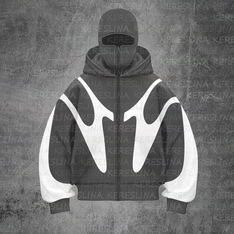 Damen trendige oversized Kapuzenjacke R&B