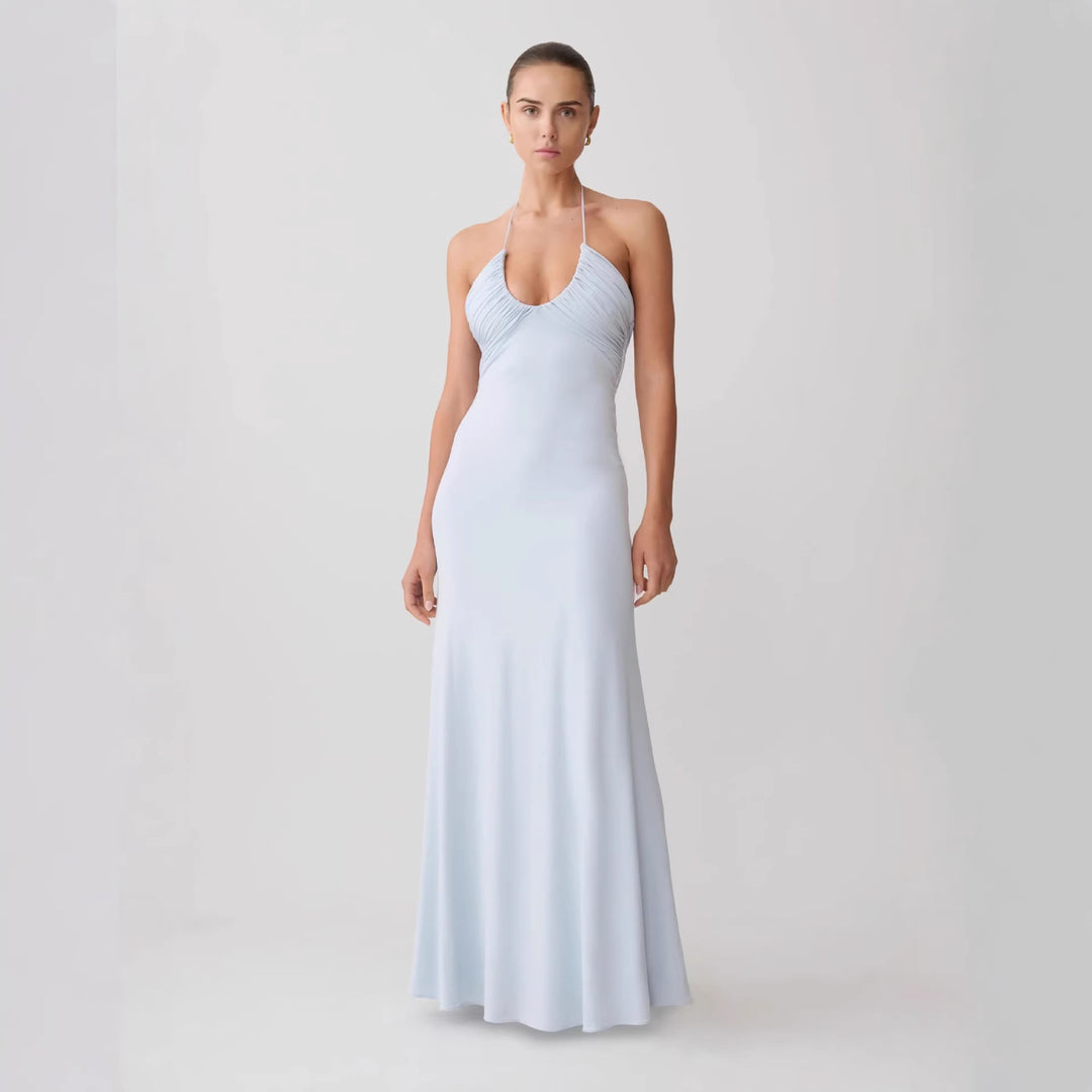 Damen Maxikleid mit raffinierter Drapierung R&B