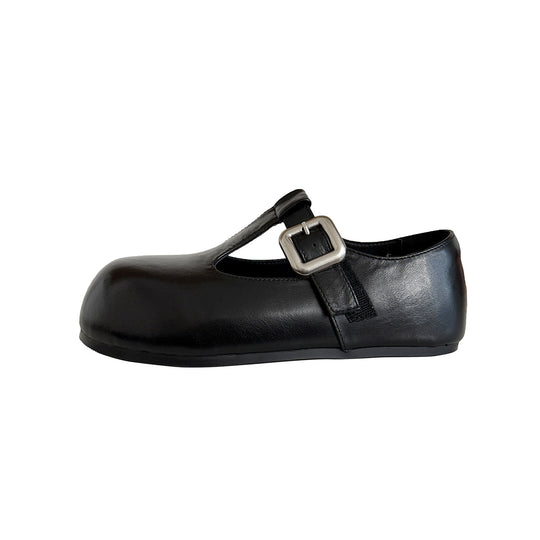 Damen elegante Mary Jane Ballerinas mit dekorativen Schnallen R&B