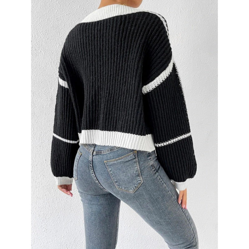 Damen Großer Strickcardigan mit voluminösen Ärmeln R&B