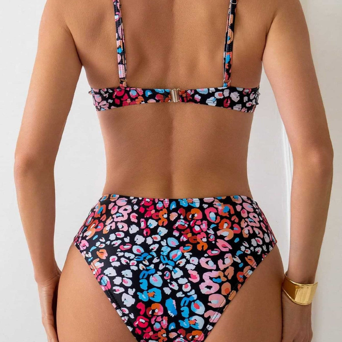 Damen Bikini-Set mit tierischem Mustermix