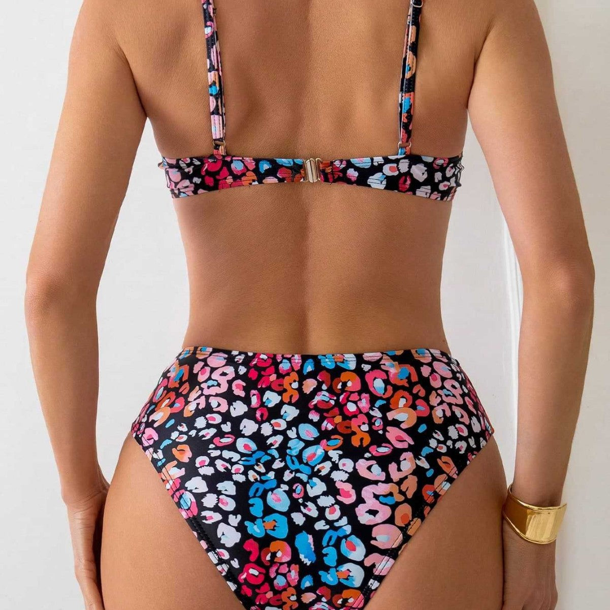 Damen Bikini-Set mit tierischem Mustermix R&B