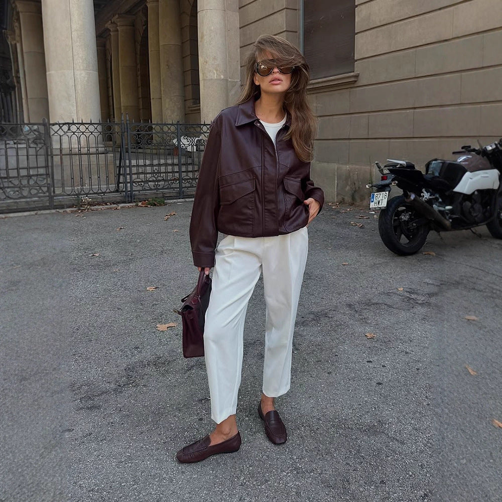 Damen jacke mit Taschen und sportlichem Schnitt R&B