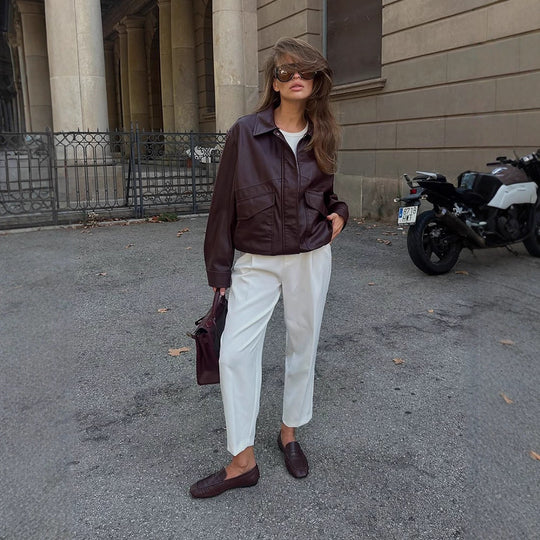 Damen jacke mit Taschen und sportlichem Schnitt R&B