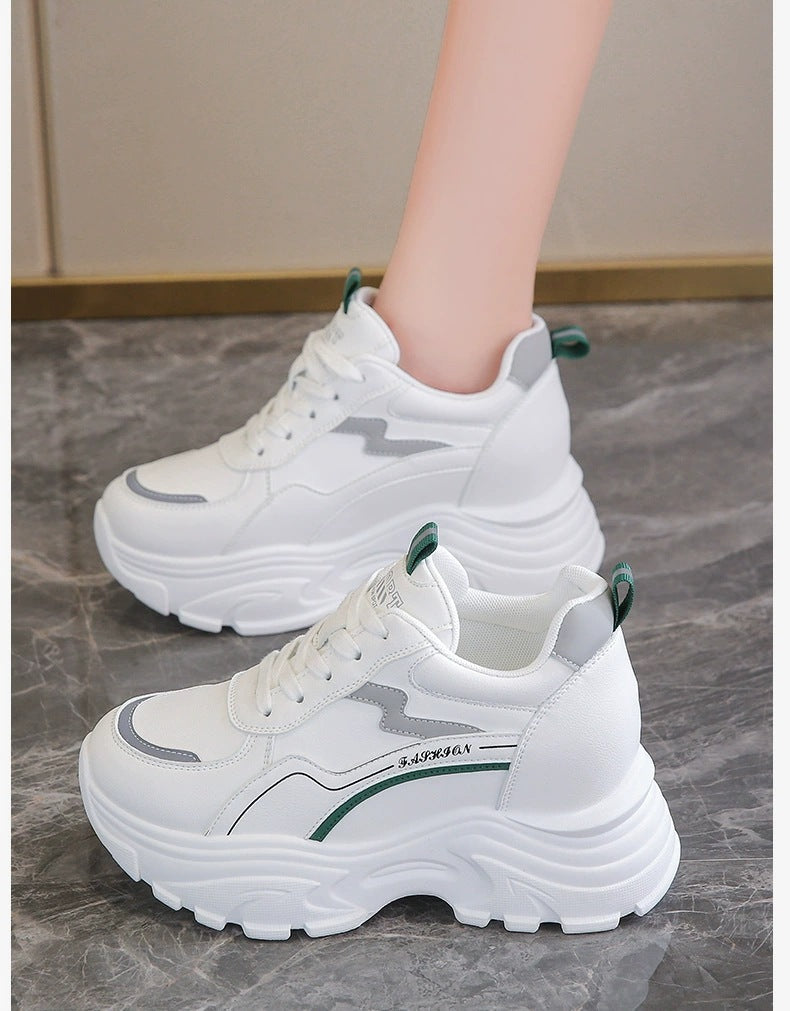 Damen Chunky Sneakers mit atmungsaktivem Obermaterial und dämpfender Laufsohle