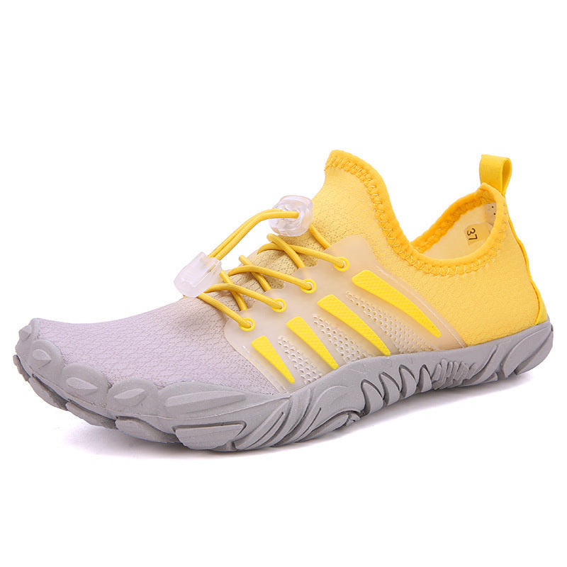 Damen flexible Freizeitschuhe mit elastischem Schnellschnürsystem