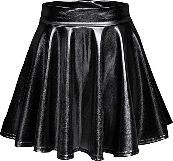 Damen Glänzender Etuikleid mit Weitem Saum R&B