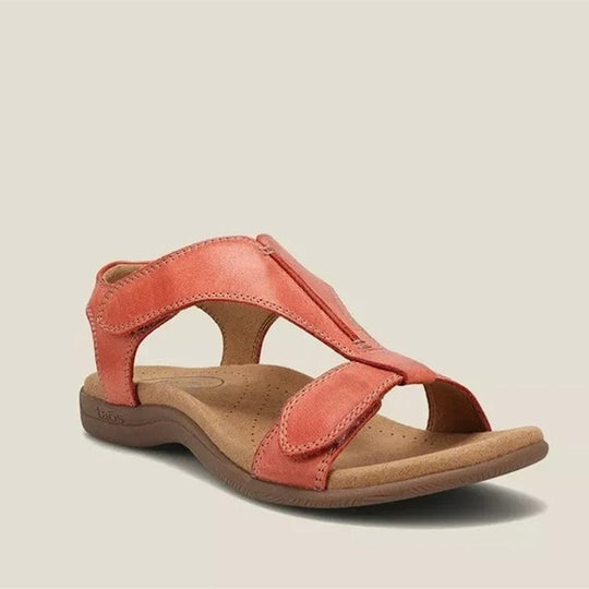 Damen Bequeme Sandalen mit anatomischem Fußbett und verstellbarem Riemendesign R&B